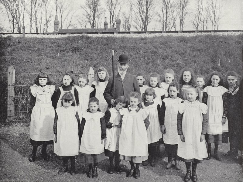 Hocktide in Hungerford, fordert Ferien für Schulkinder von J. Benjamin Stone