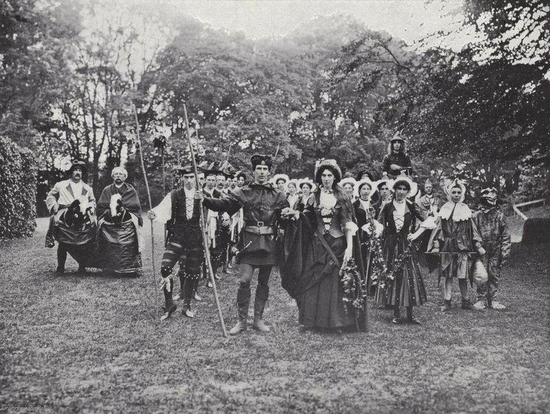 Das Sherborne-Festspiel, Morris-Tänzer im Grünen Wald von J. Benjamin Stone