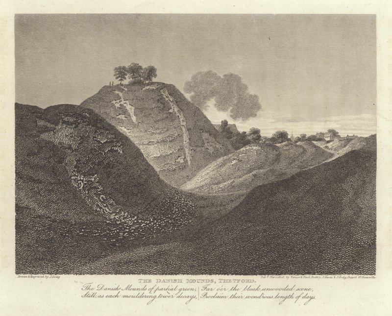 Robert Bloomfield, Dichter: Die dänischen Hügel, Thetford von J. Greig