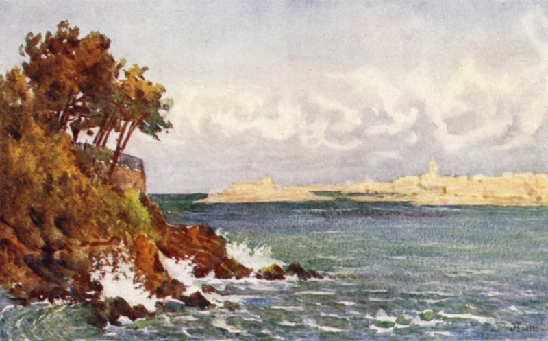 St Malo vom Priory Beach, Dinard von J. Hardwicke Lewis