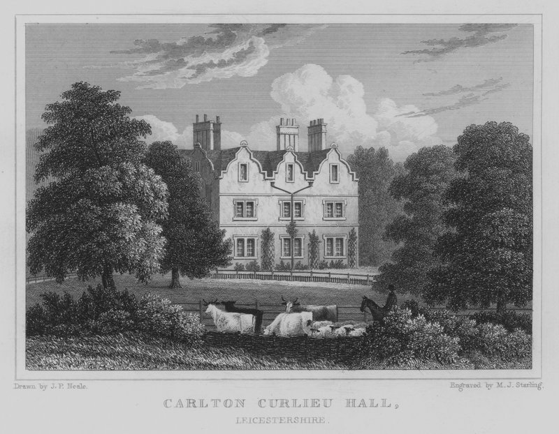 Carlton Curlieu Hall, Leicestershire von John Preston Neale