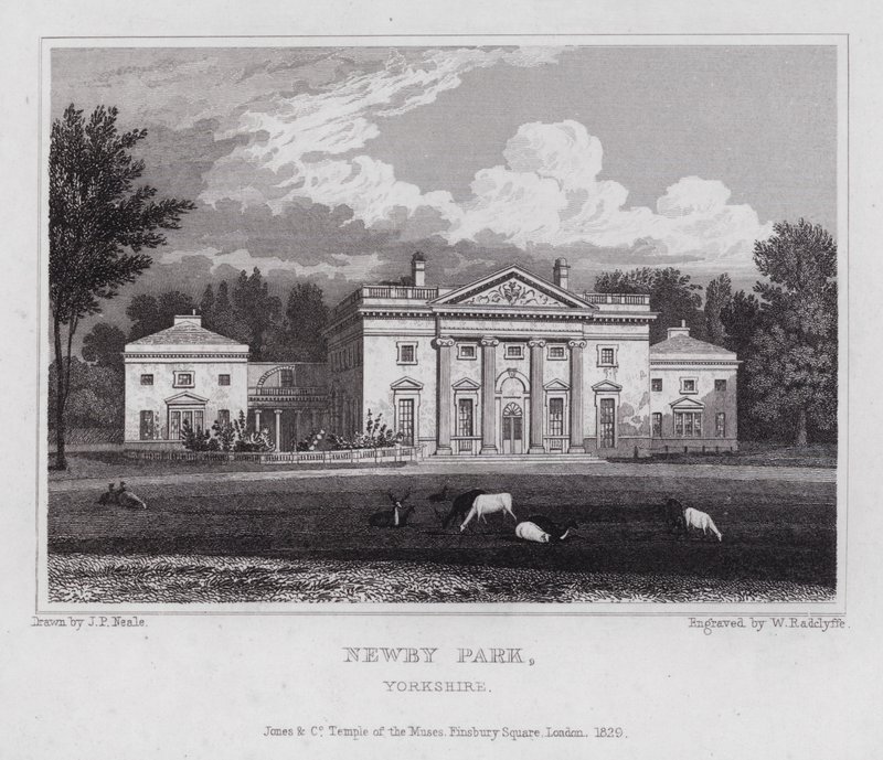 Newby Park, Yorkshire von John Preston Neale
