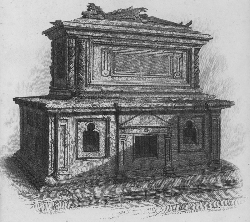 Das Grab von Heinrich III., Westminster Abbey von John Preston Neale