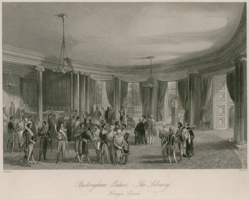Buckingham Palace, die Bibliothek, Ausländischer Empfang von Jacob van der Heyden