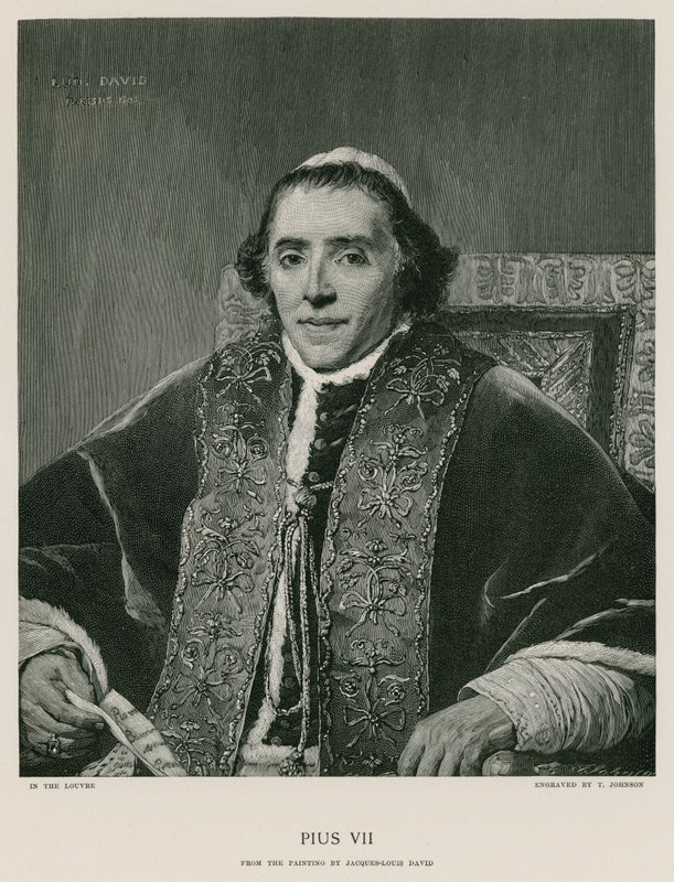 Papst Pius VII von Jacques Louis David