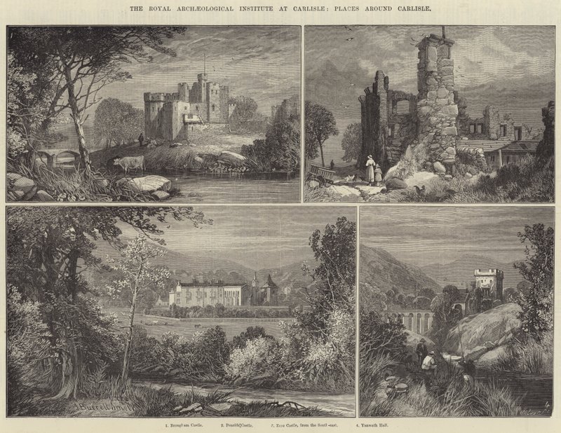 Das Royal Archaeological Institute in Carlisle, Orte um Carlisle von James Burrell Smith