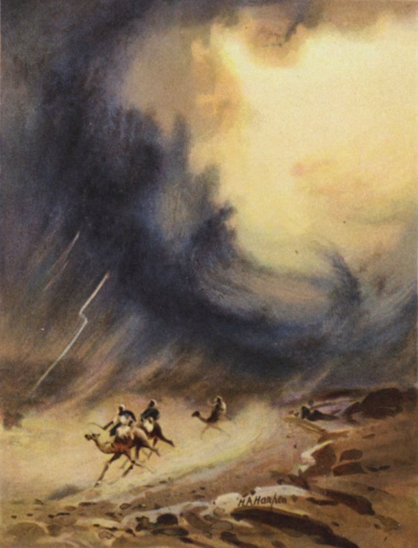Gewitter und Hagel, Sinai von James (after) Clark