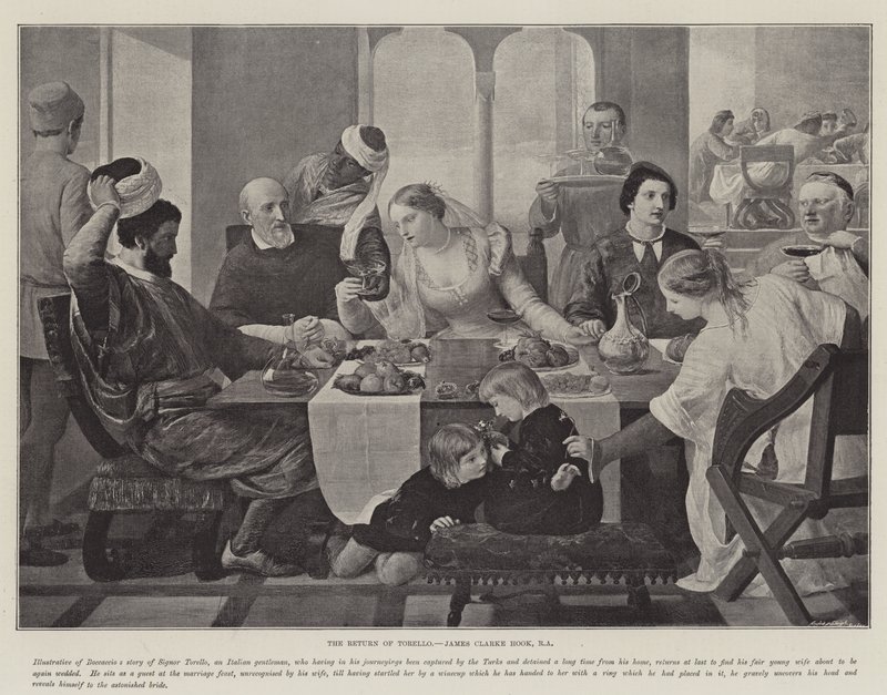 Die Rückkehr von Torello von James Clarke Hook