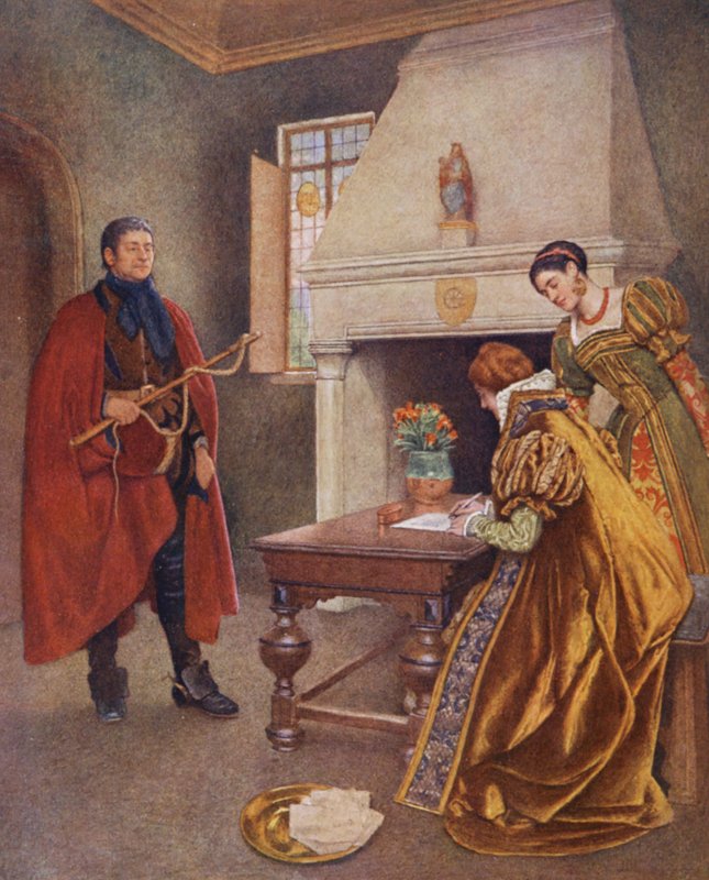 Shakespeares Der Kaufmann von Venedig: Portia, Nerissa und Balthasar von James Dromgole Linton
