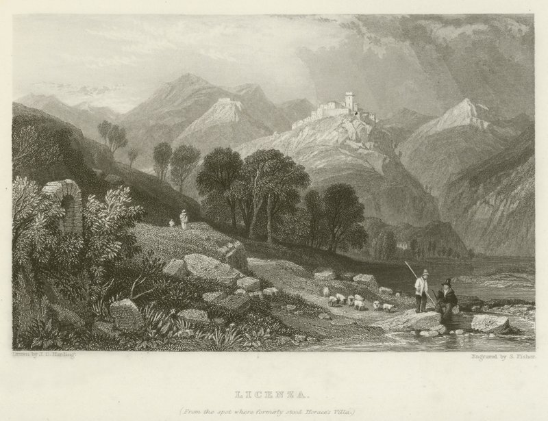 Licenza, von dem Ort, wo früher Horaces Villa stand von James Duffield Harding