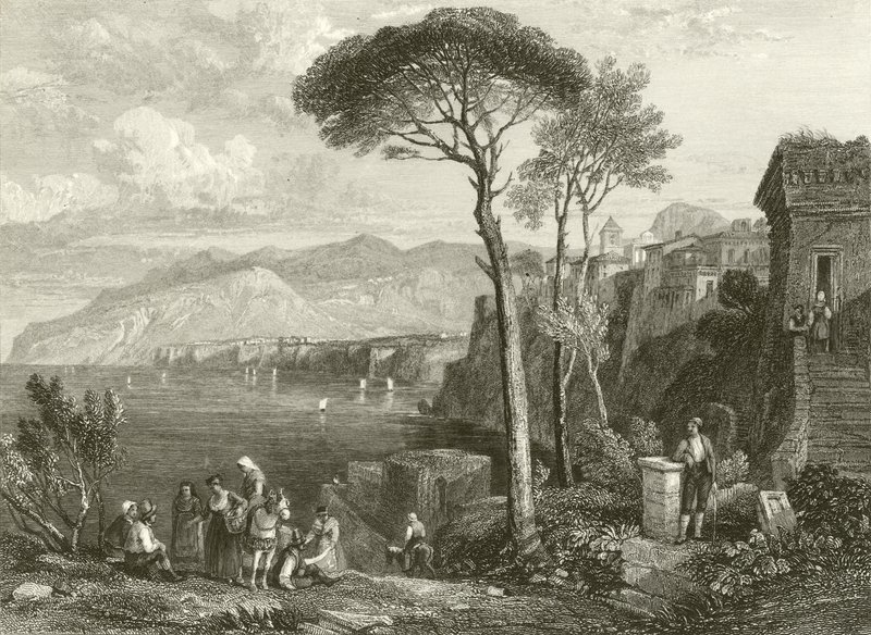 Ebene und Bucht von Sorrent, Italien von James Duffield Harding