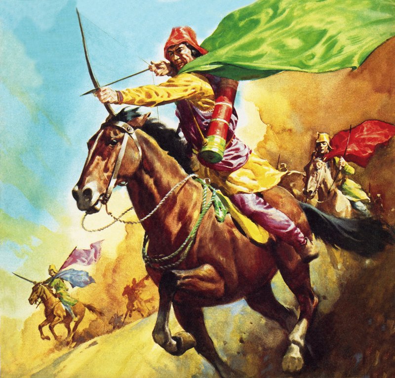Parthischer Krieger in der Schlacht von Carrhae 53 v. Chr. von James Edwin McConnell