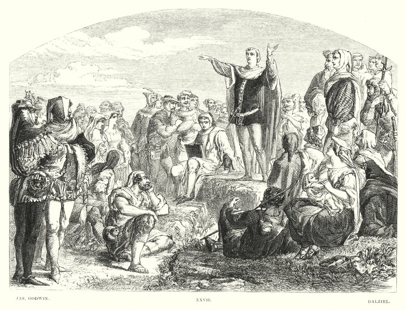 Lord Byrons Childe Harold, Canto IV, Strophe 114 (Gravur) von James Godwin