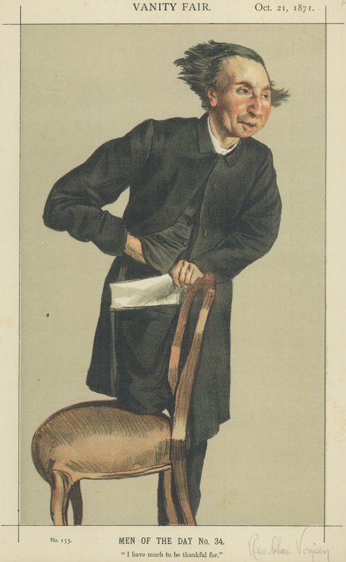 Der Rev. Charles Voysey (Farblithografie) von James Jacques Joseph Tissot