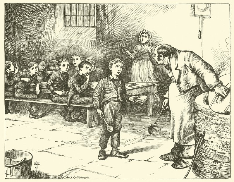Oliver Twist bittet um mehr von James Mahoney