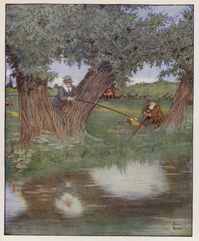 Illustration für Der vollkommene Angler von Izaak Walton von James Thorpe