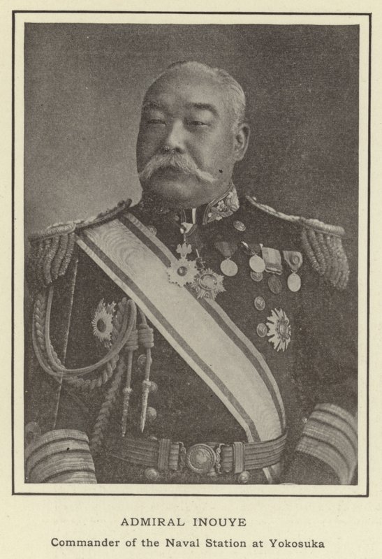 Admiral Inouye, Kommandant der Marinebasis in Yokosuka von Japanese Photographer