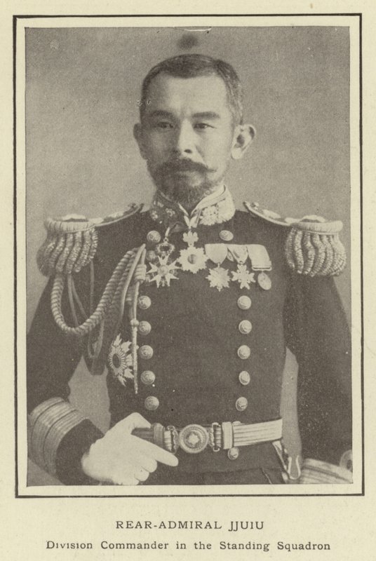 Konteradmiral Jjuiu, Divisionskommandeur in der stehenden Flotte von Japanese Photographer