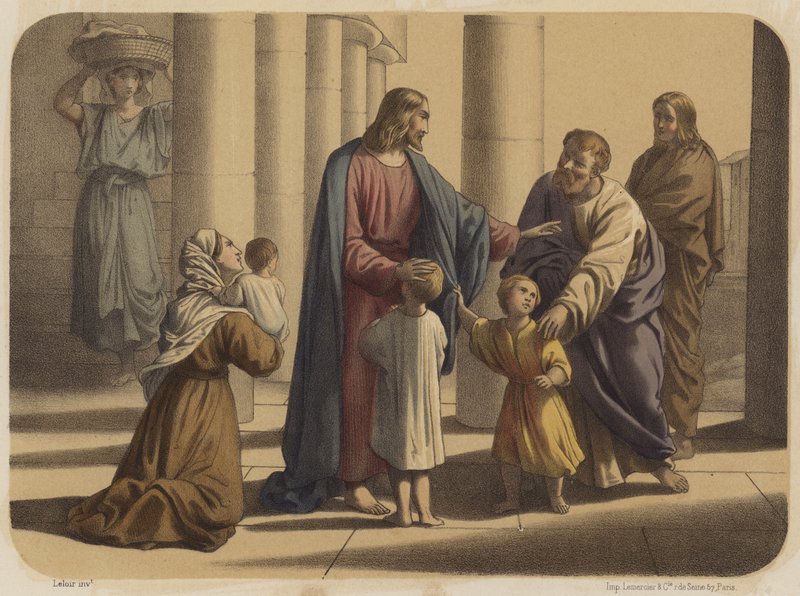 Lasset die Kinder zu mir kommen von Jean-Baptiste Auguste Leloir