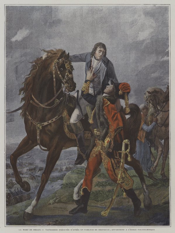 Der Tod von General Desaix in der Schlacht von Marengo, 1800 von Jean Baptiste Regnault