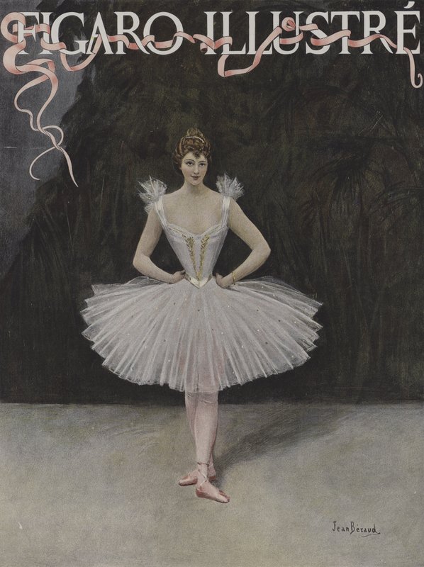 Die Tänzerin. Titelbild von Le Figaro Illustre, Februar 1895 von Jean Beraud