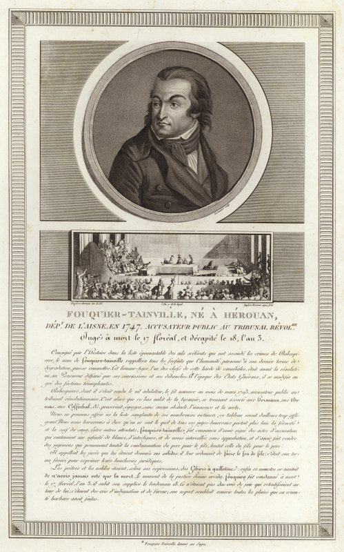 Porträt von Antoine Quentin Fouquier de Tinville von Jean Duplessi Bertaux