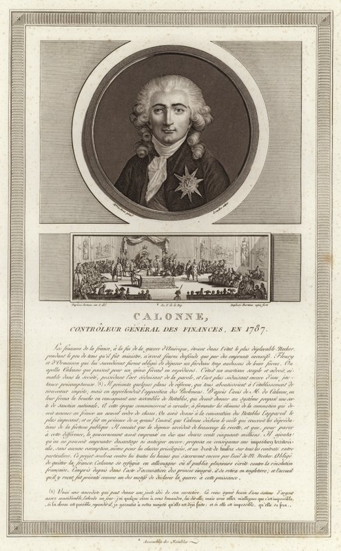Porträt von Charles Alexandre, vicomte de Calonne von Jean Duplessi Bertaux