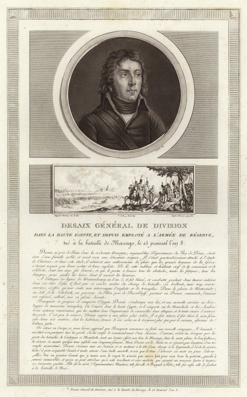 Porträt von Louis Desaix von Jean Duplessi Bertaux