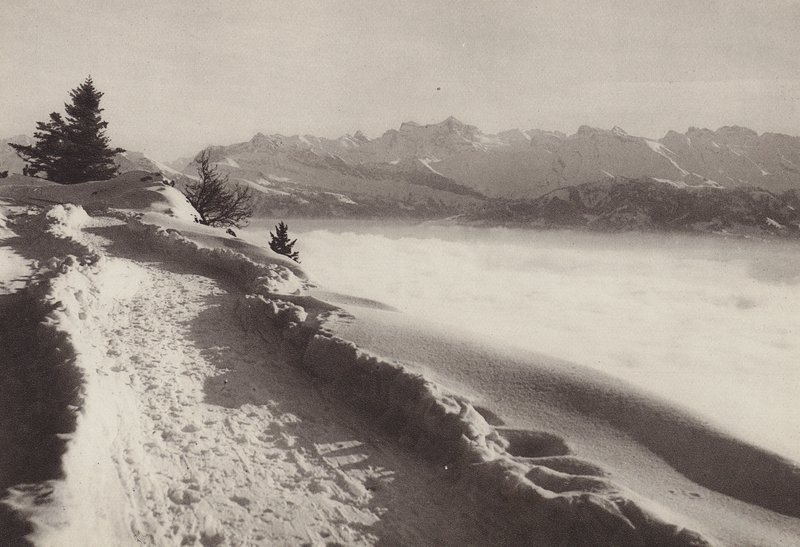 Rigi Kaltbad, sonniger Wintertag von Jean Gaberell