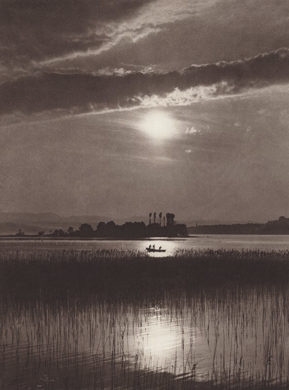 Schweiz: Der Zürichsee, Abend von Jean Gaberell