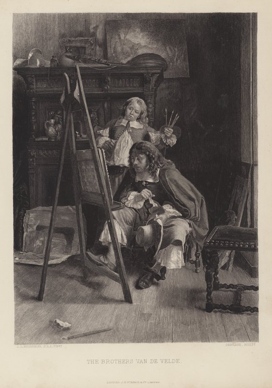 Die Brüder Van de Velde von Jean Louis Ernest (after) Meissonier