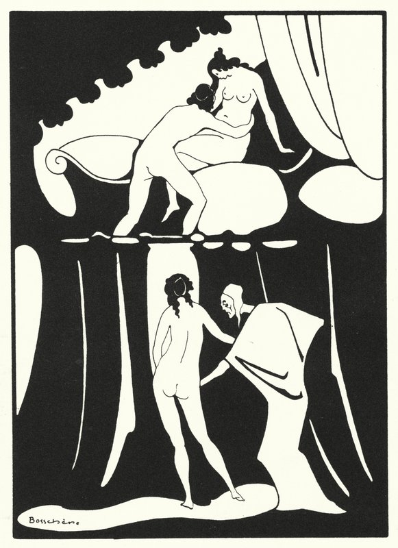 Die Liebesbücher des Ovid: Sie erfreut sich daran, die Keuschheit des Ehebettes zu entweihen von Jean de Bosschere