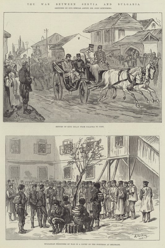 Der Krieg zwischen Serbien und Bulgarien von Johann Nepomuk Schonberg