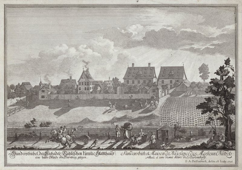 Sundersbühl, Residenz der Familie Nutzel, nahe Nürnberg von Johann Adam Delsenbach
