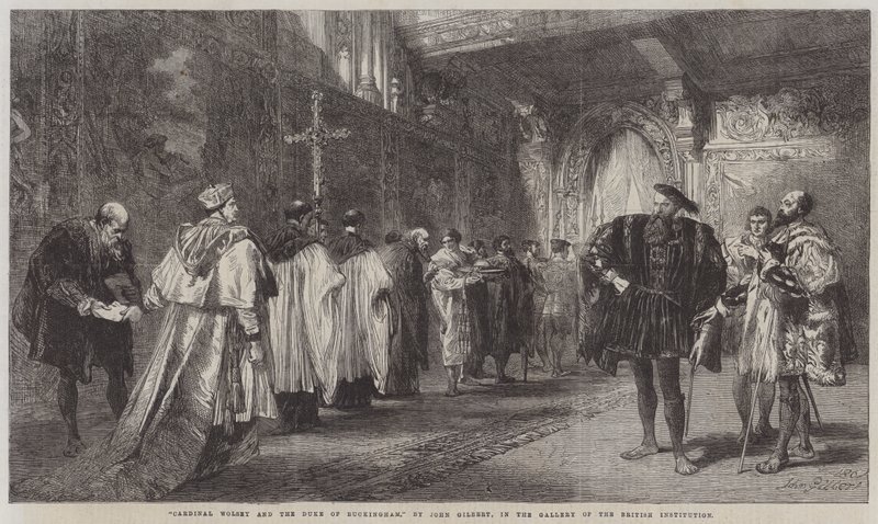 Kardinal Wolsey und der Herzog von Buckingham von John Gilbert