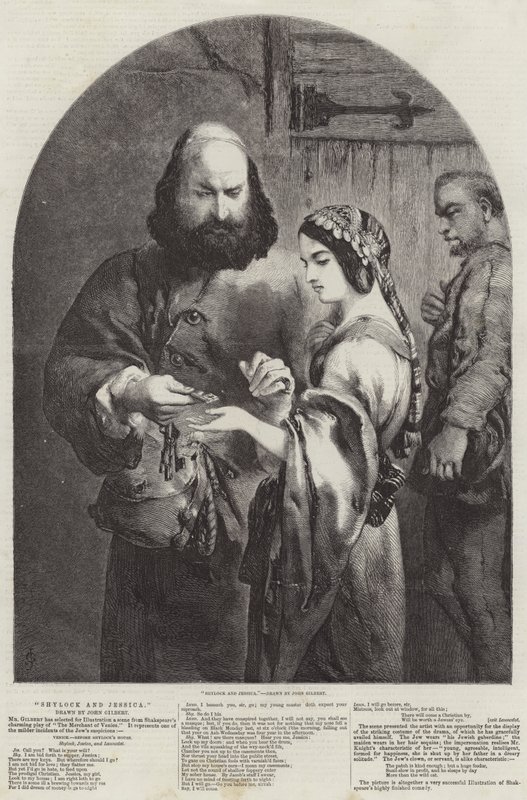 Shylock und Jessica von John Gilbert