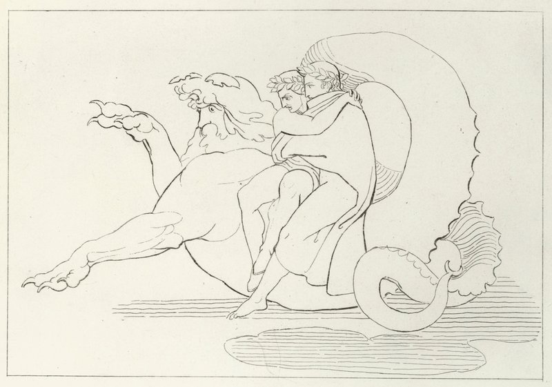 Gerion, Inferno, Gesang 17 von John (after) Flaxman