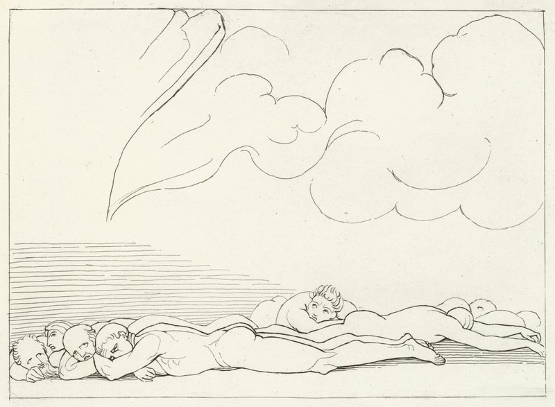 Das Erdbeben, Fegefeuer, Gesang 20 von John (after) Flaxman