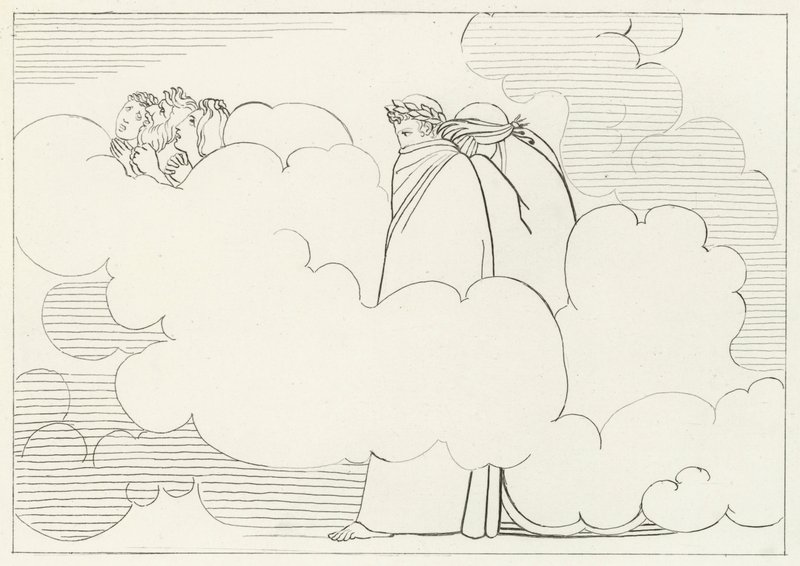 Die Region des Rauchs, Fegefeuer, Gesang 16 (Gravur) von John (after) Flaxman