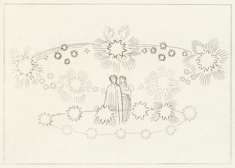 Das Reich der Sonne, Paradies, Gesang 10 (Gravur) von John (after) Flaxman