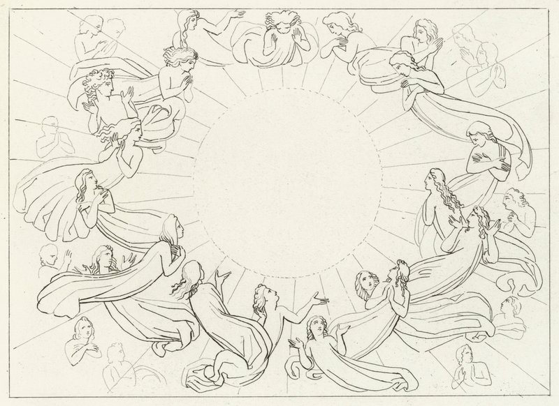 Die Sonne, Paradies, Gesang 12 von John (after) Flaxman