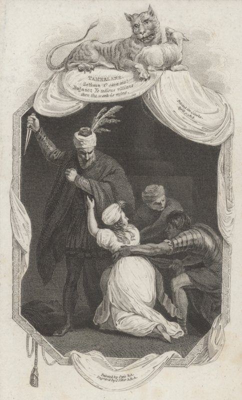 Szene aus Tamerlane von Nicholas Rowe (Gravur) von John (after) Opie