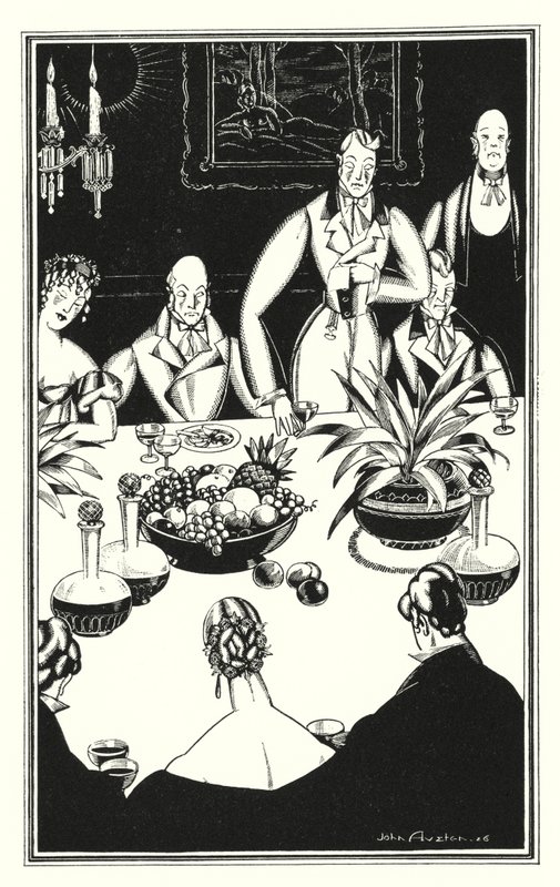 Illustration für Don Juan von Lord Byron: Die düsterste Stunde, die aus den traurigen vierundzwanzig auftaucht von John Austen