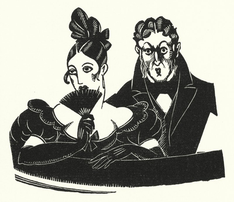 Illustration für Madame Bovary von Gustave Flaubert von John Austen