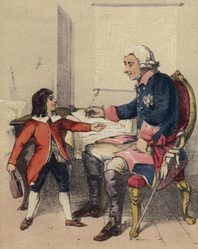 Friedrich der Große und sein Neffe von John Callcott Horsley