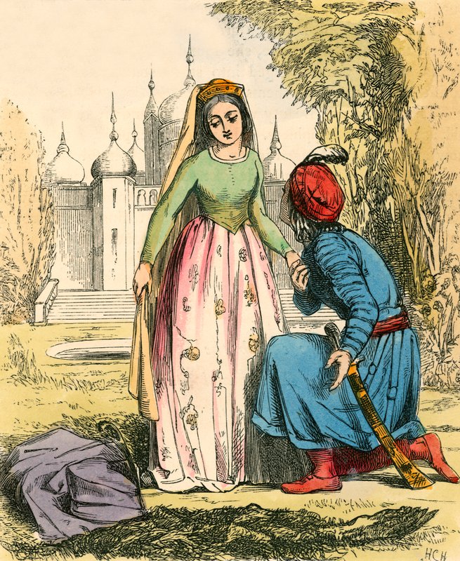 Das Biest verwandelte sich in einen Prinzen von John Callcott Horsley