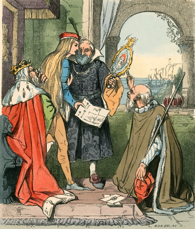 Der Prinz betrachtet die Porträts von John Callcott Horsley