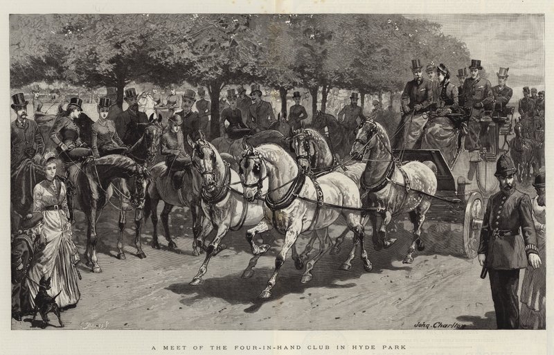 Ein Treffen des Four-in-Hand Clubs im Hyde Park von John Charlton
