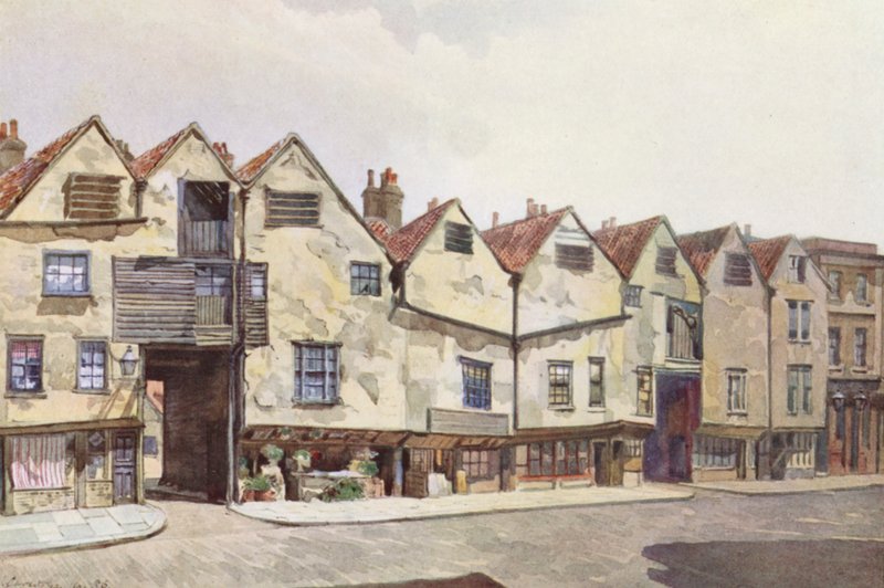 Verlorenes London: Alte Mietshäuser in der Bermondsey Street von John Crowther