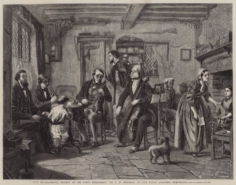 Unsere Philharmonische Gesellschaft bei ihrer ersten Probe von John Evan Hodgson